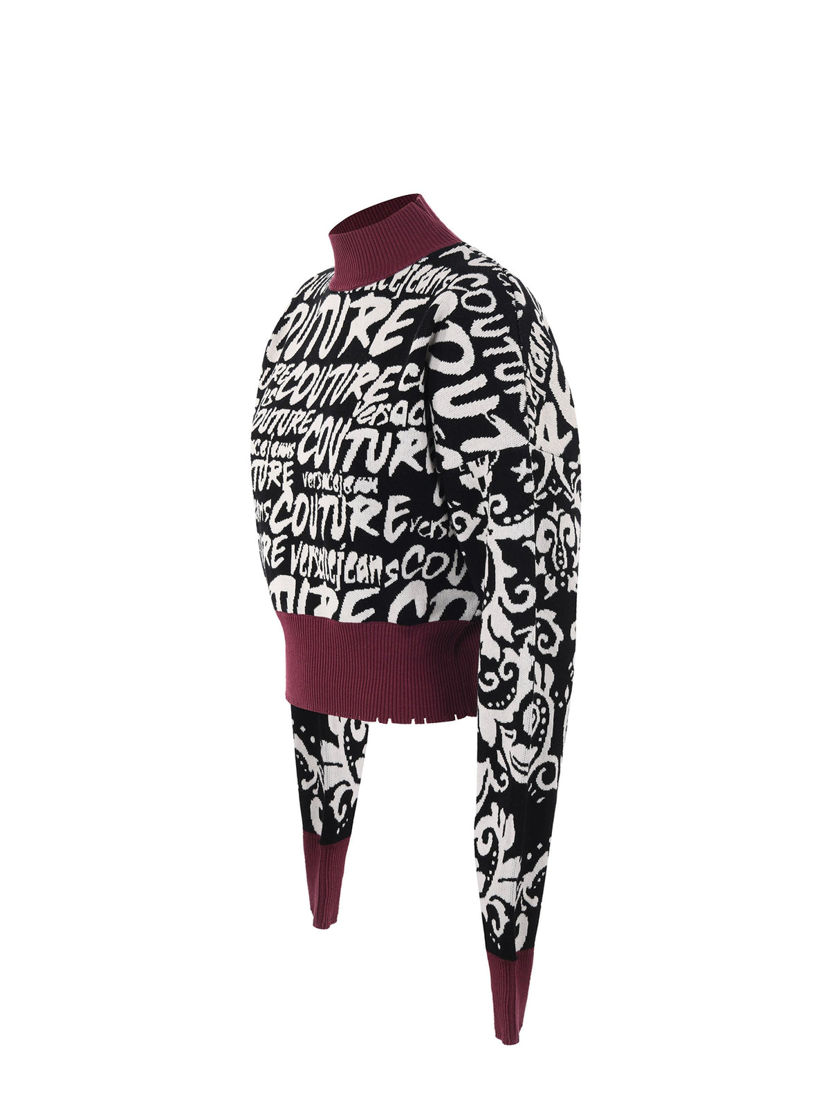 VERSACE JEANS Sweatshirts 73HAFM04 CM03G-A0E Black/Ivory