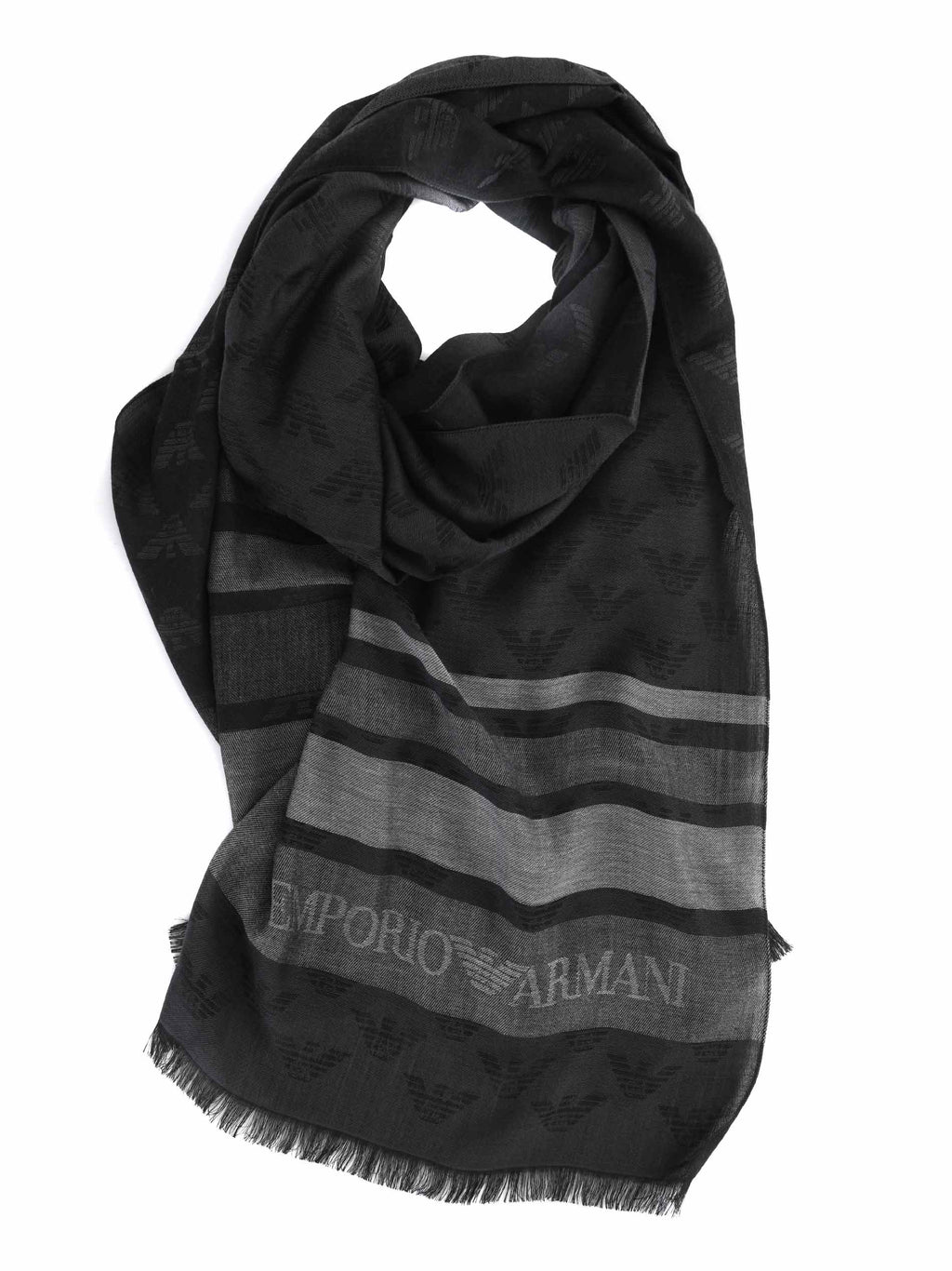 EMPORIO ARMANI Scarves 625256 4F383-00044 Black/dark grey