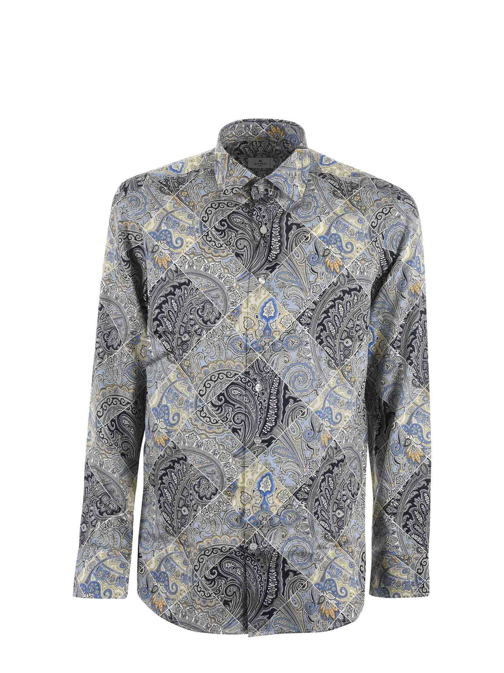 ETRO Shirts MRIB0001 99SA5C8-X0883 Blue/yellow