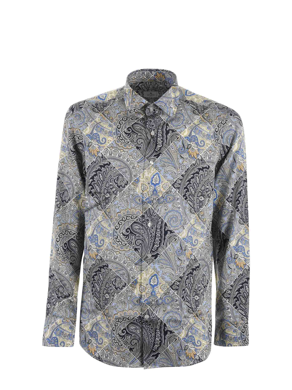 ETRO Shirts MRIB0001 99SA5C8-X0883 Blue/yellow