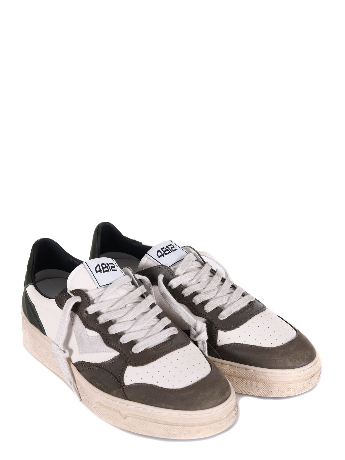 4B12 Sneakers HYPER U116 White/military green