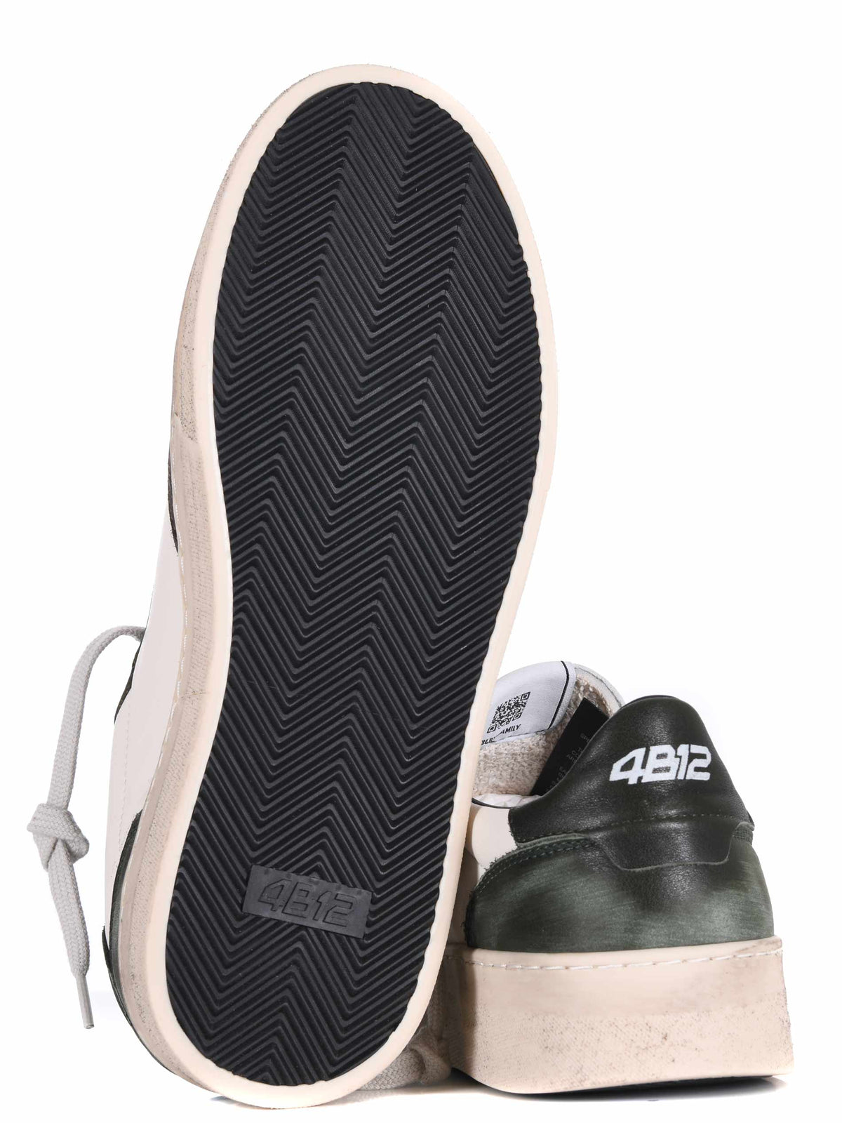 4B12 Sneakers HYPER U116 White/military green