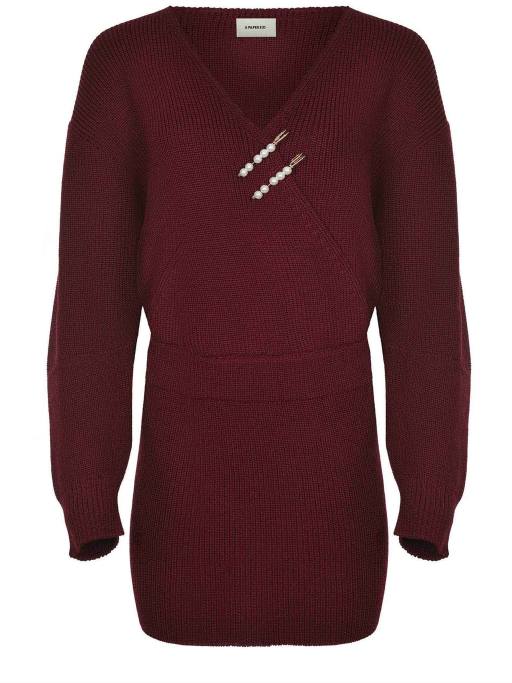 A PAPER KID Apparel F5PKWODR088 403 Burgundy