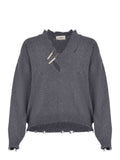 A PAPER KID Sweaters F5PKWOJP087 100 Grey