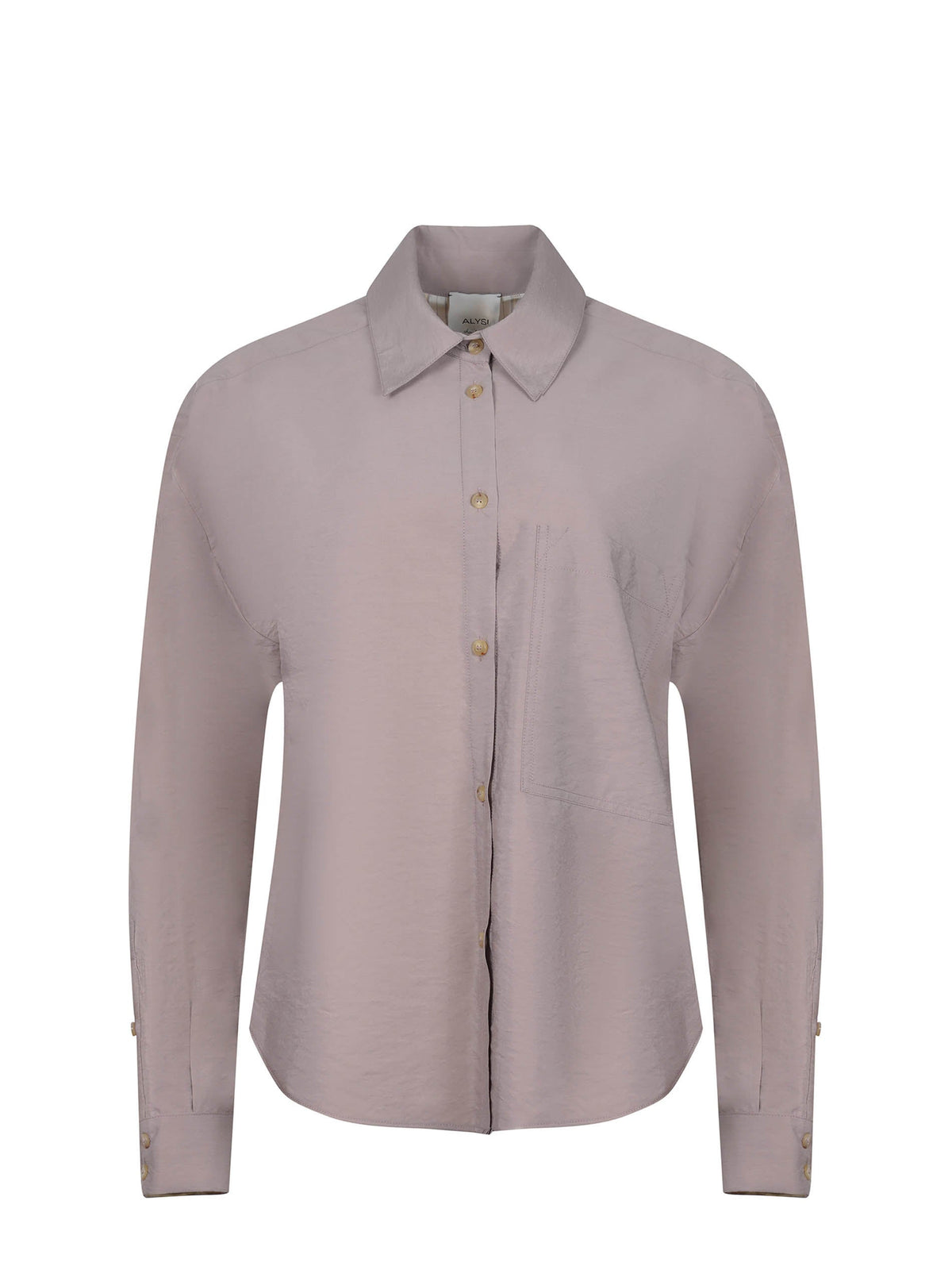 ALYSI Shirts 165247 A5219-FUME Mud