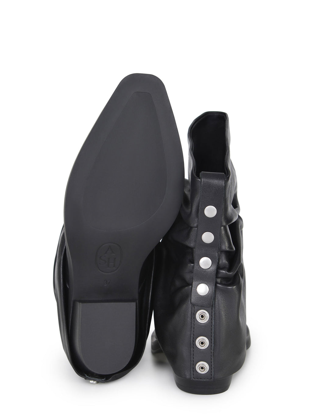 ASH Boots LOREN01 SOFT MUSTANG BLACK Black