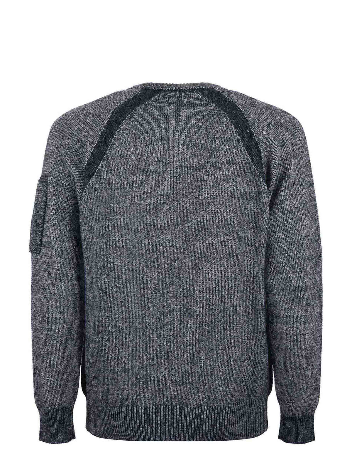 C.P. COMPANY Sweaters CMKN252A 006170A-M97 Anthracite/Black