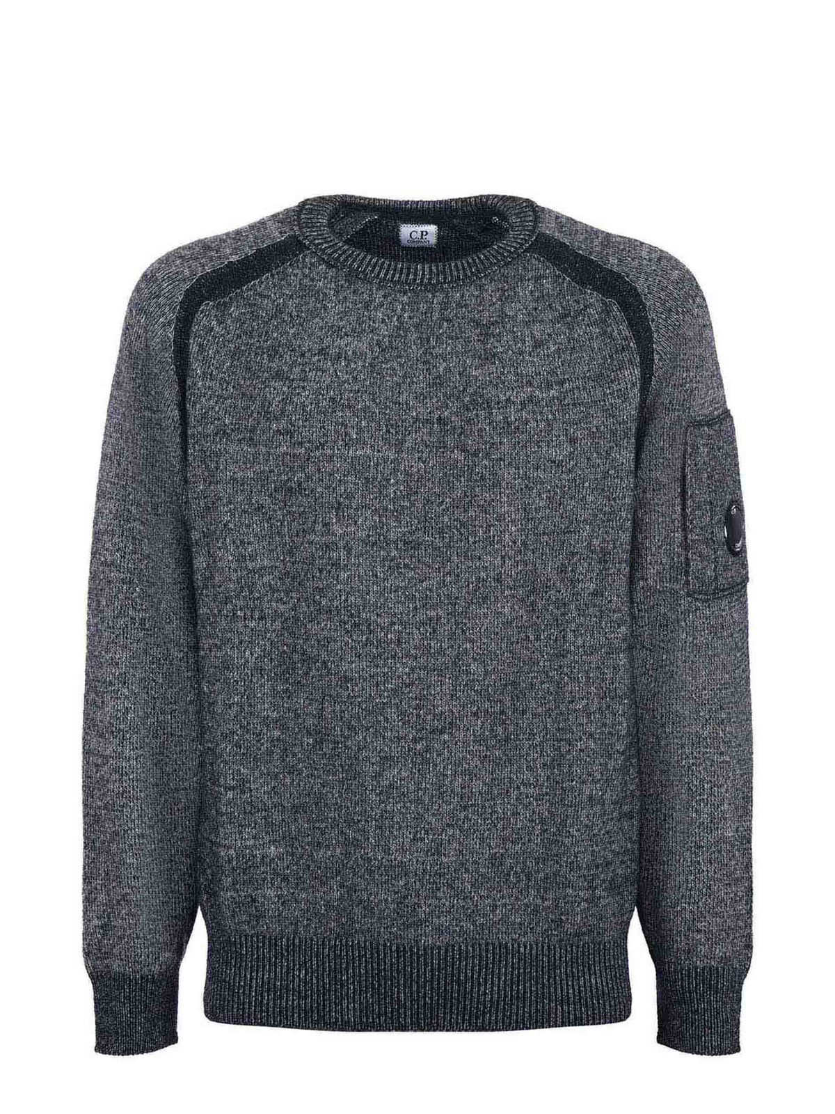 C.P. COMPANY Sweaters CMKN252A 006170A-M97 Anthracite/Black