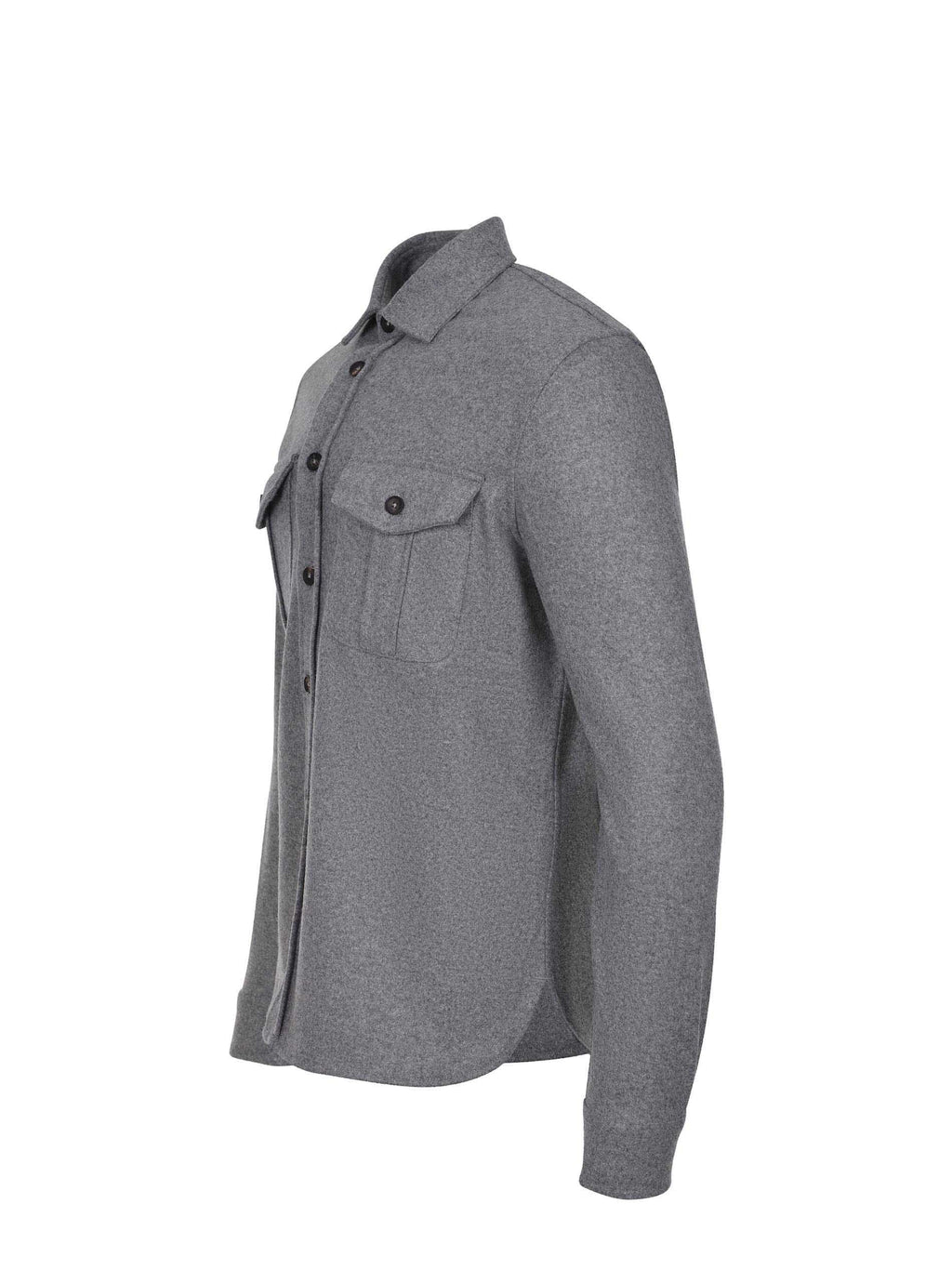 FILIPPO DE LAURENTIS Shirts CAMLMIL WCFELT-930 Grey
