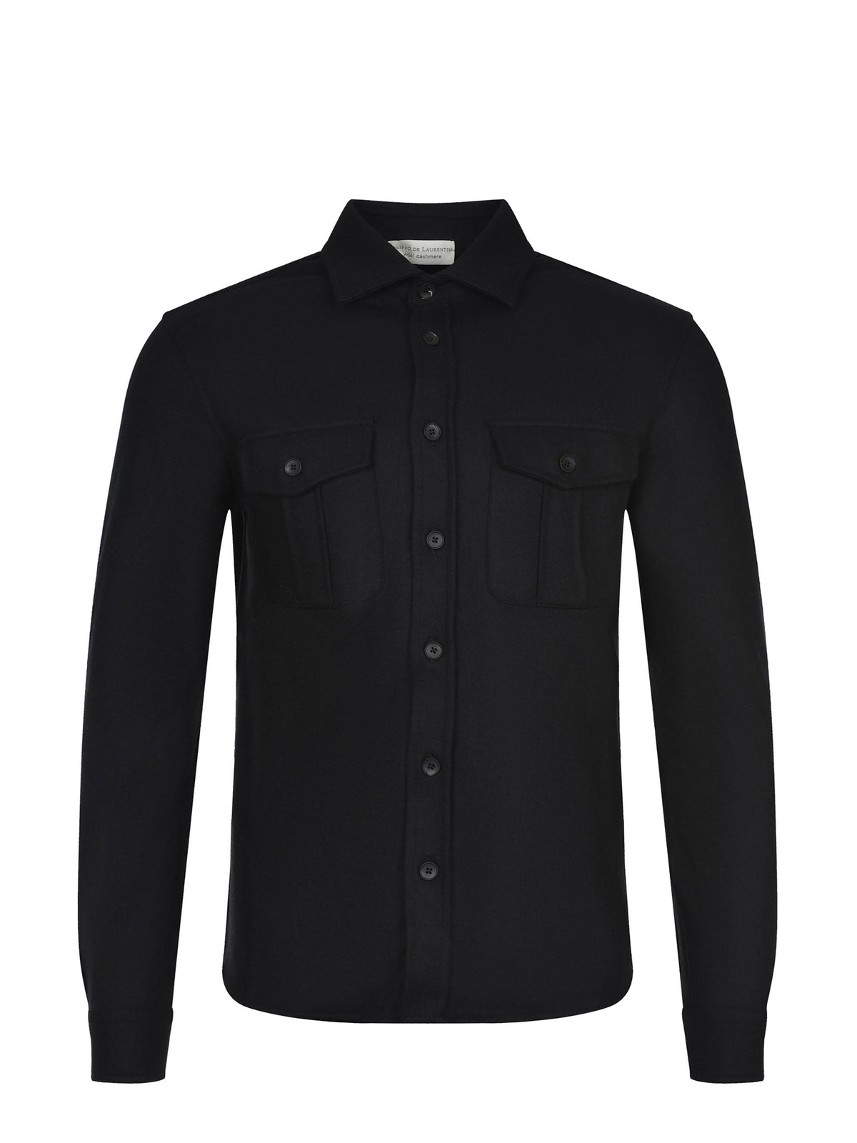 FILIPPO DE LAURENTIS Shirts CAMLMIL WCFELT-990 Black