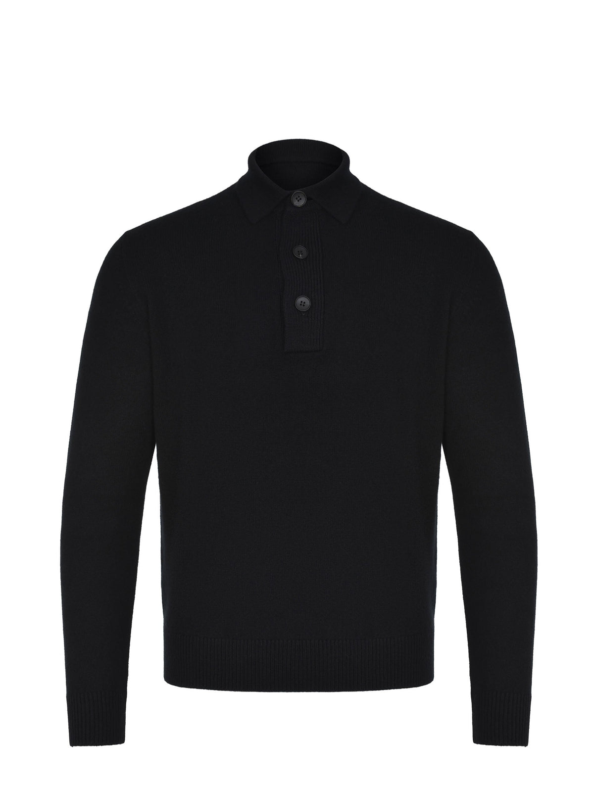 FILIPPO DE LAURENTIS Polo PL3ML WC7R-990 Black