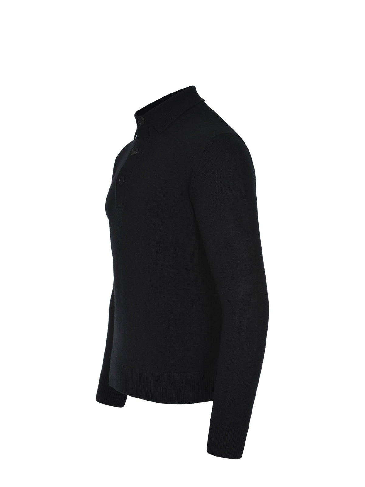 FILIPPO DE LAURENTIS Polo PL3ML WC7R-990 Black