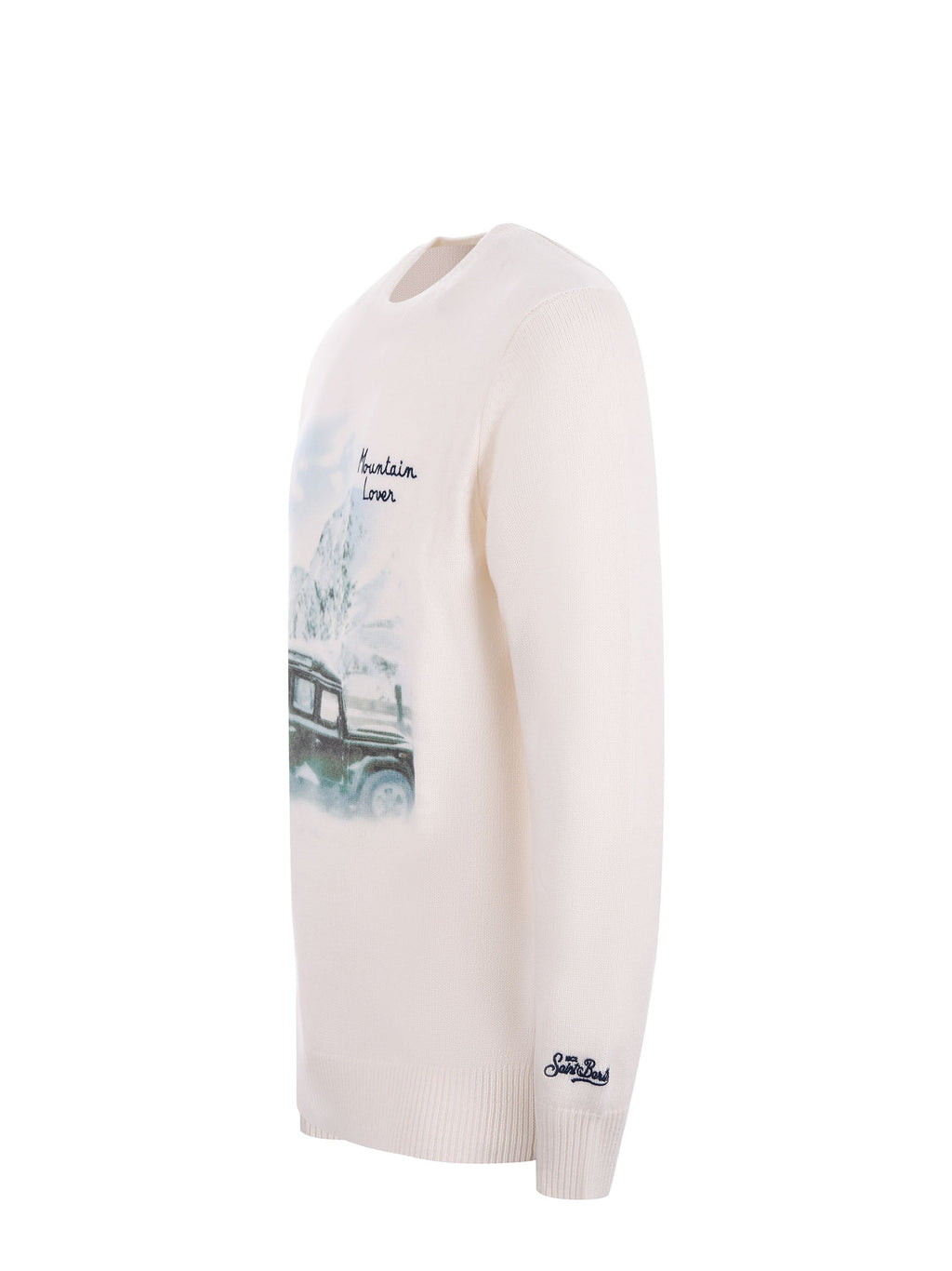 MC2 SAINT BARTH Sweaters HERON PRINT 00109I Cream