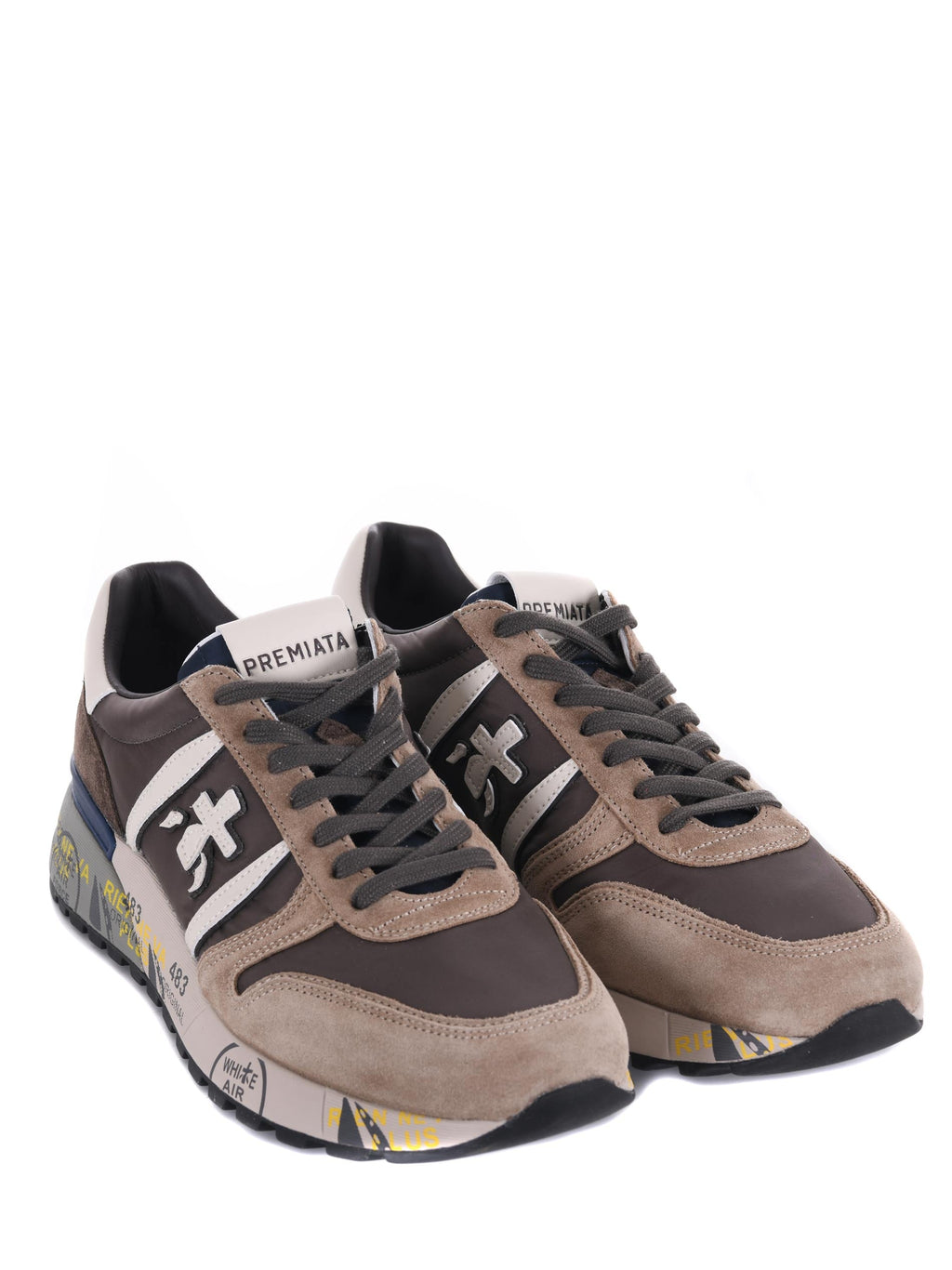 PREMIATA Sneakers LANDER 7704 Dove Grey/Brown