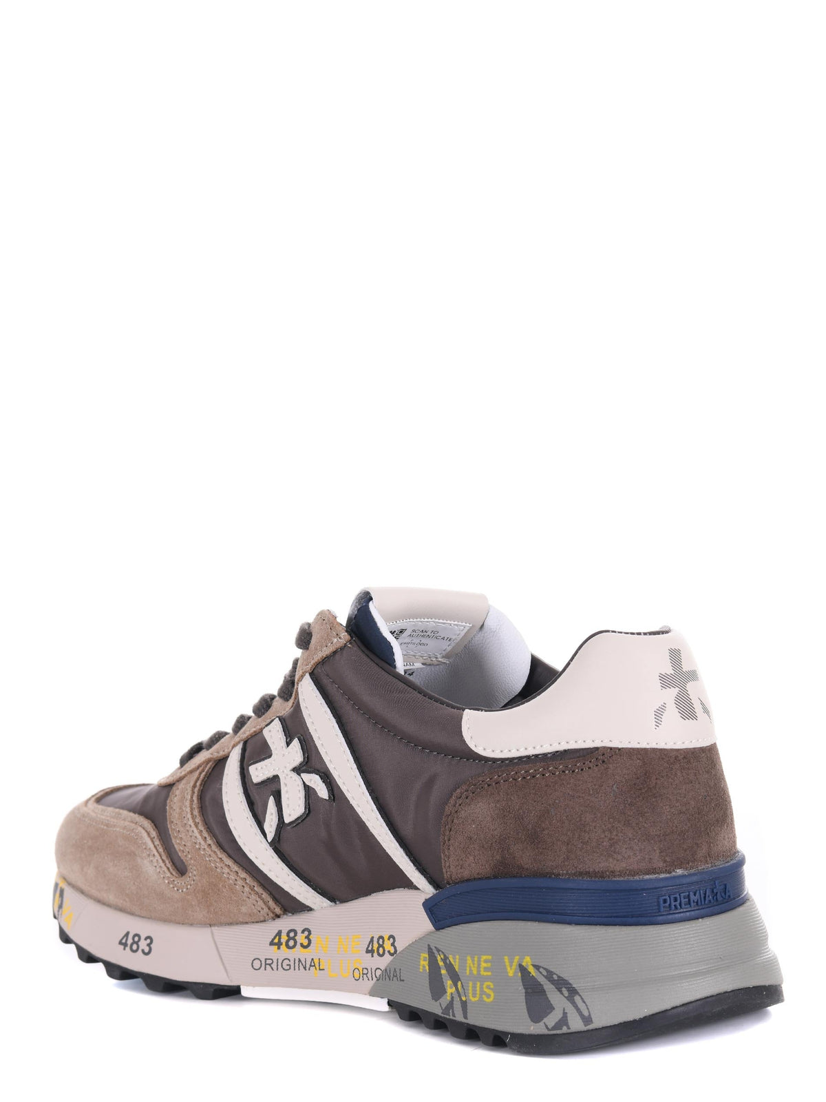 PREMIATA Sneakers LANDER 7704 Dove Grey/Brown