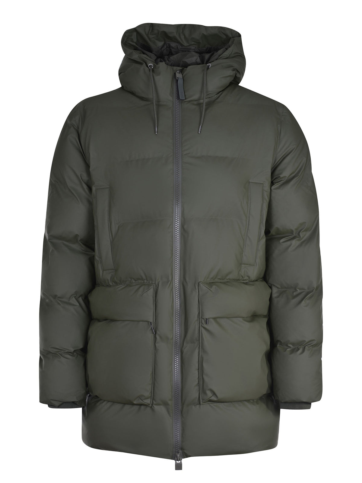 RAINS Down Jackets 15210 GREEN Military Green