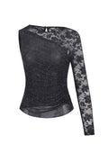 SELF-PORTRAIT Top PF25-100T BLACK