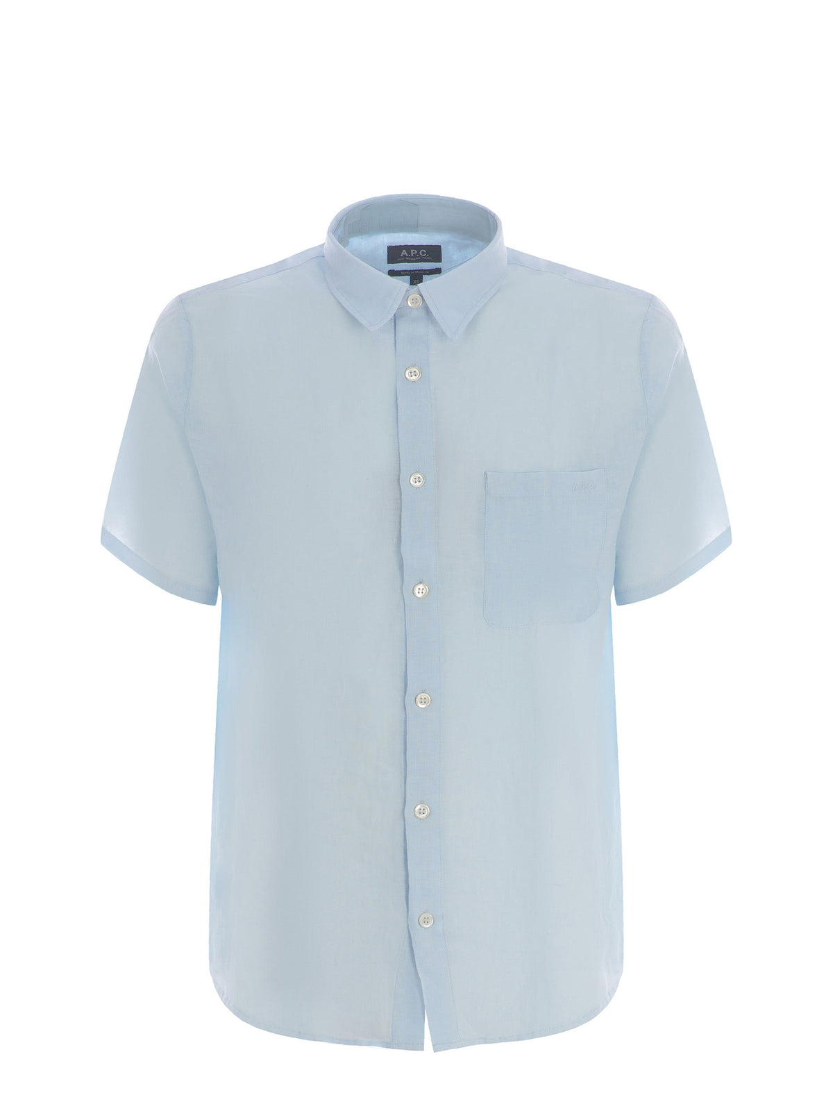 A.P.C. Shirts LIAEK-H12551 IAB Sky Blue