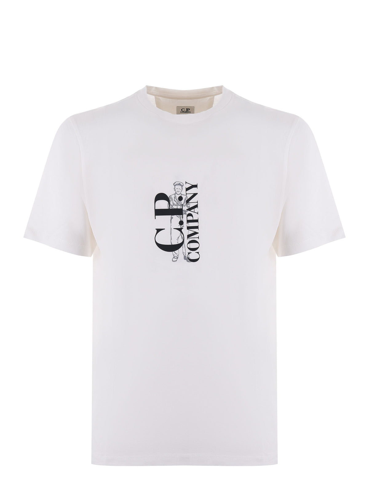 C.P. COMPANY T-shirt CMTS139A 5100W-103 Milk White
