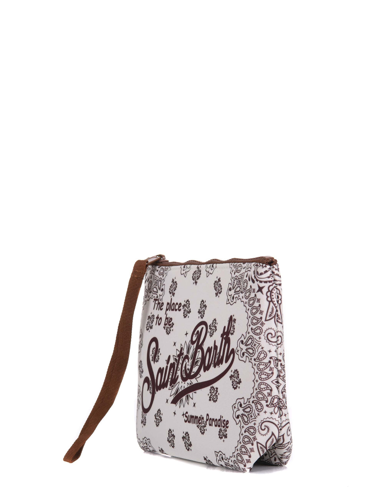 MC2 SAINT BARTH Pouch ALIN001 03131L White/brown