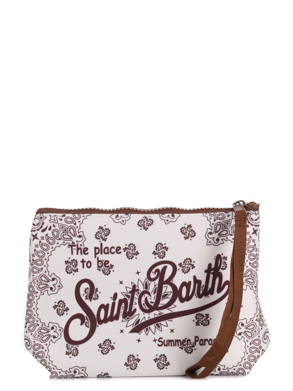 MC2 SAINT BARTH Pouch ALIN001 03131L White/brown