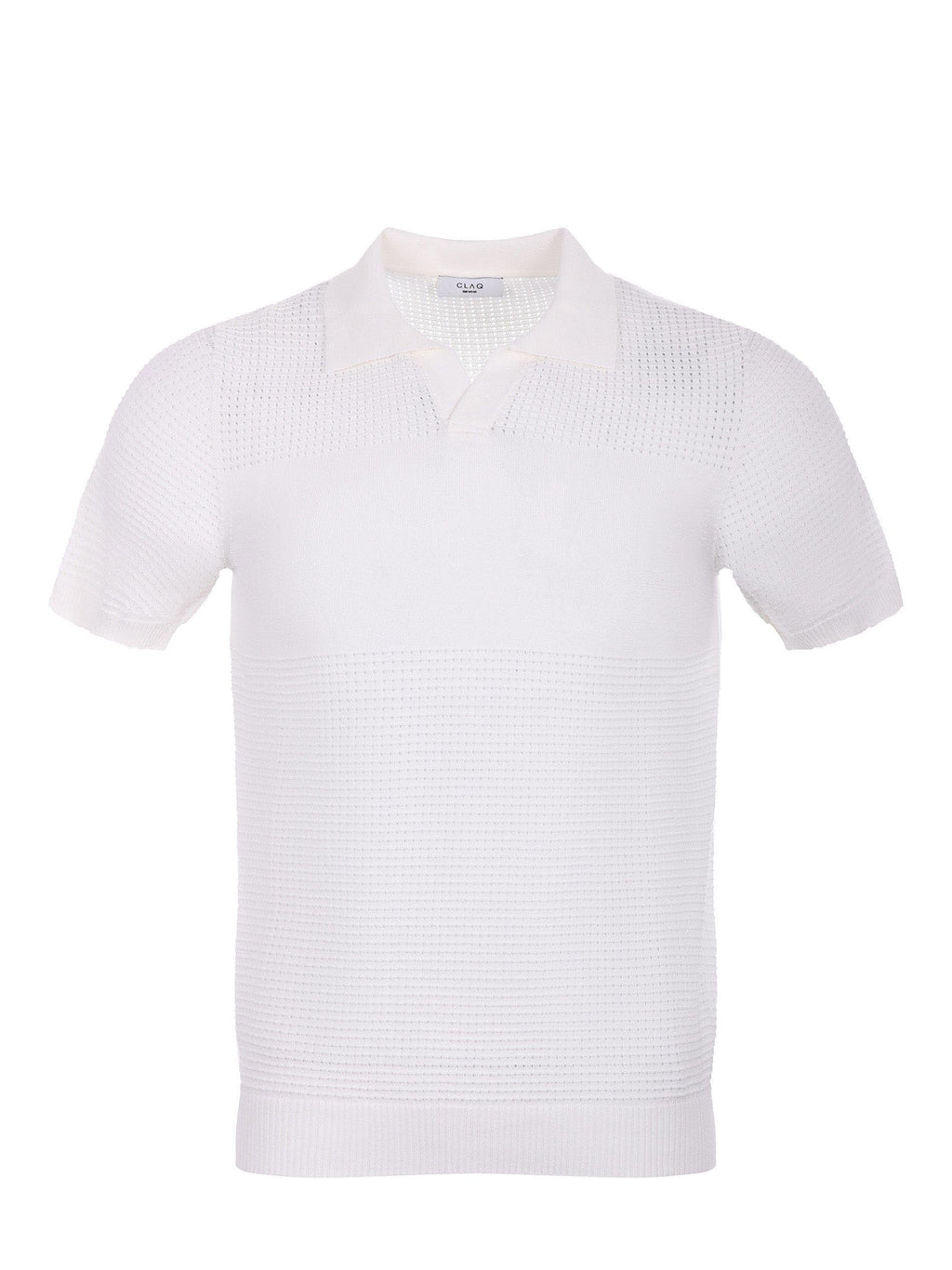 CLAQ Polo 0020 WHITE Milk white