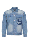 EVISU Jackets 2ESHTM5DJ1045 DENIM Light blue denim