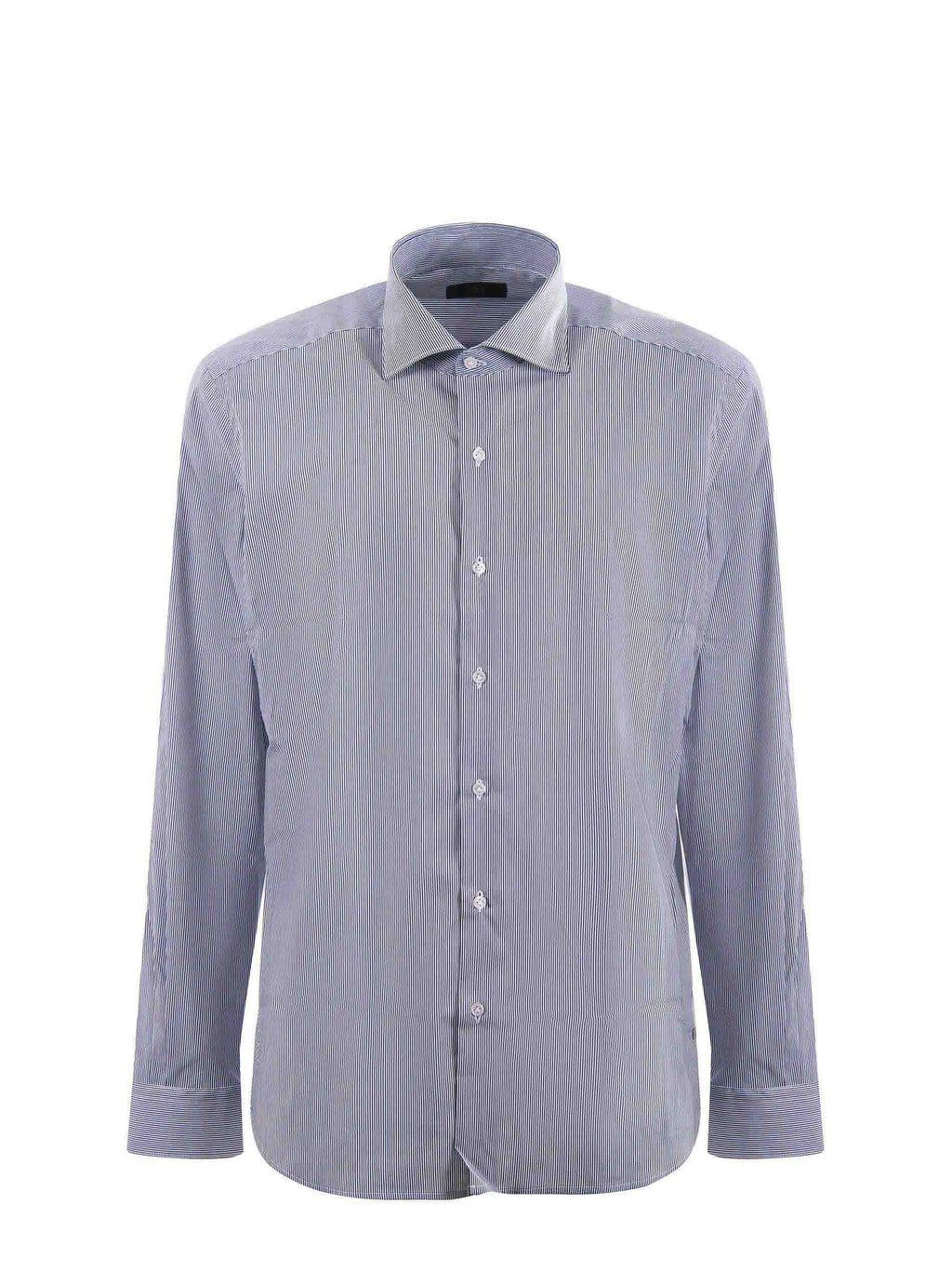 FAY Shirts NCMA150259S XAIU806 White/blue