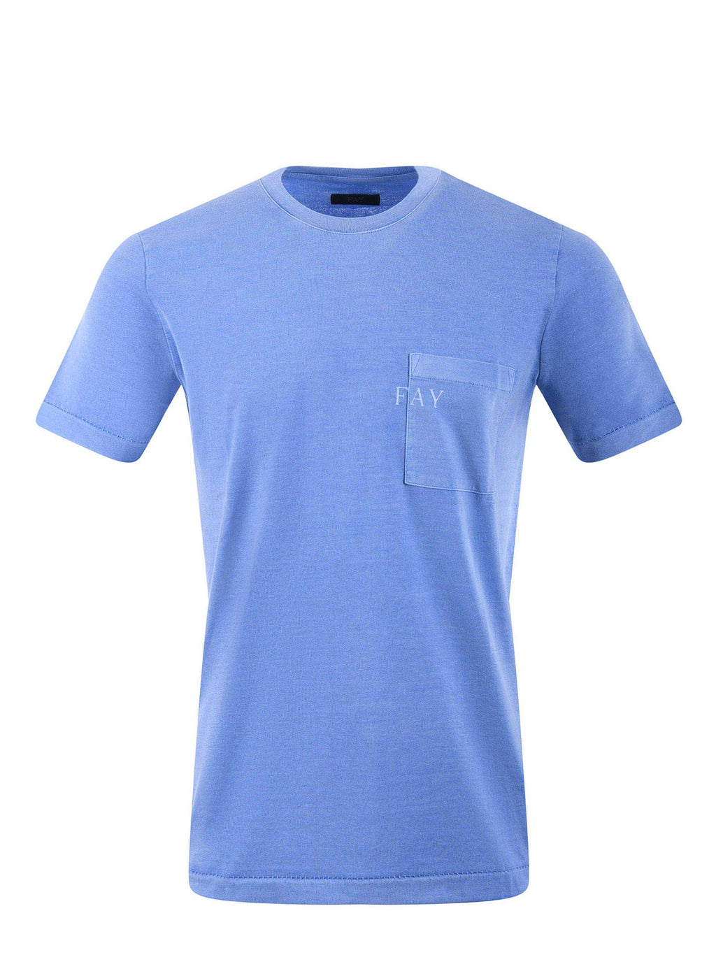 FAY T-shirt NPMB350132T UY1U601 Light Blue