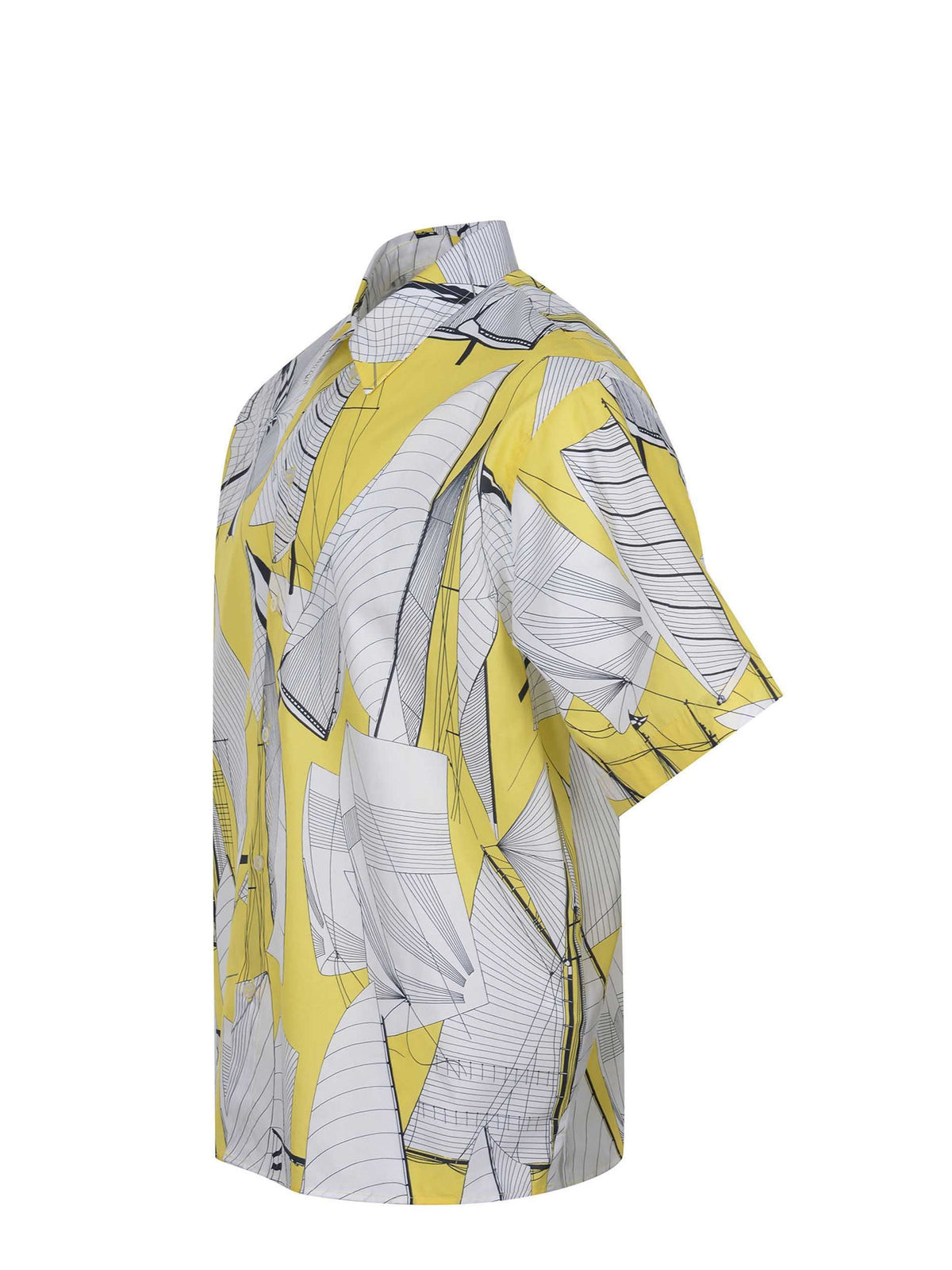 MSGM Shirts 3840ME12 257050-06 White/Yellow