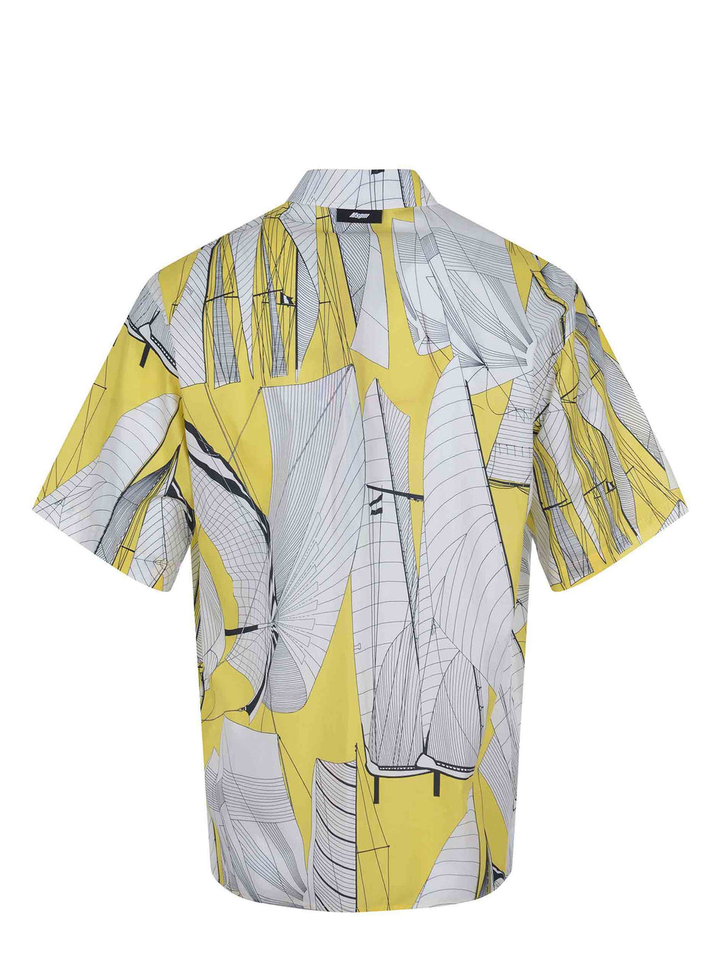 MSGM Shirts 3840ME12 257050-06 White/Yellow