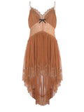 SELF-PORTRAIT Dresses SS25-057S TAN Biscuit