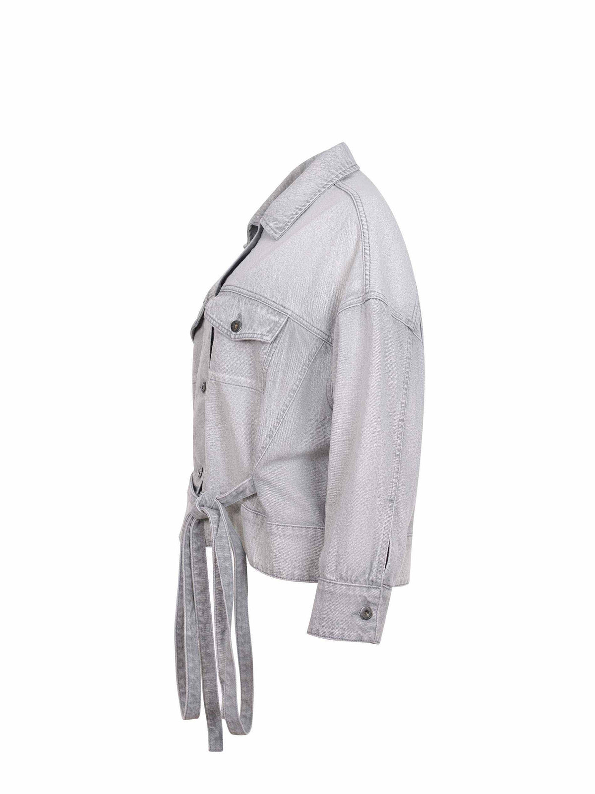 SOLOTRE Jackets M1D0185 GREY DENIM Grey denim