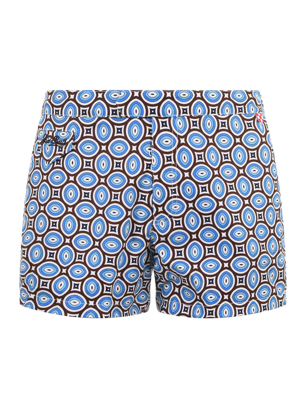 MC2 SAINT BARTH Swim Trunks HARRYS 06899D Light Blue/Brown