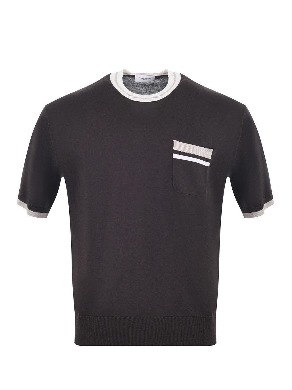 PAOLO PECORA Knitwear A032 F200-2345 Brown/Ivory
