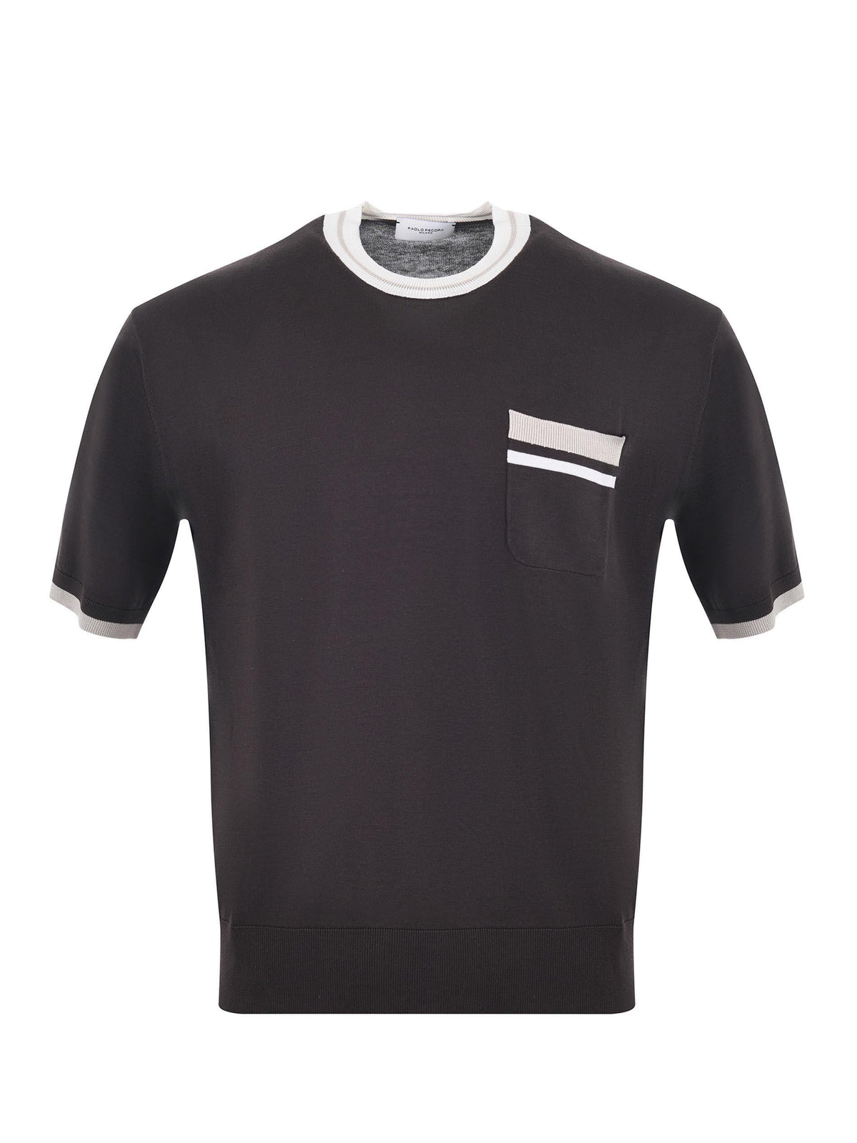 PAOLO PECORA Knitwear A032 F200-2345 Brown/Ivory