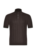 FILIPPO DE LAURENTIS Polo PL1MC CR14C-190 Dark brown