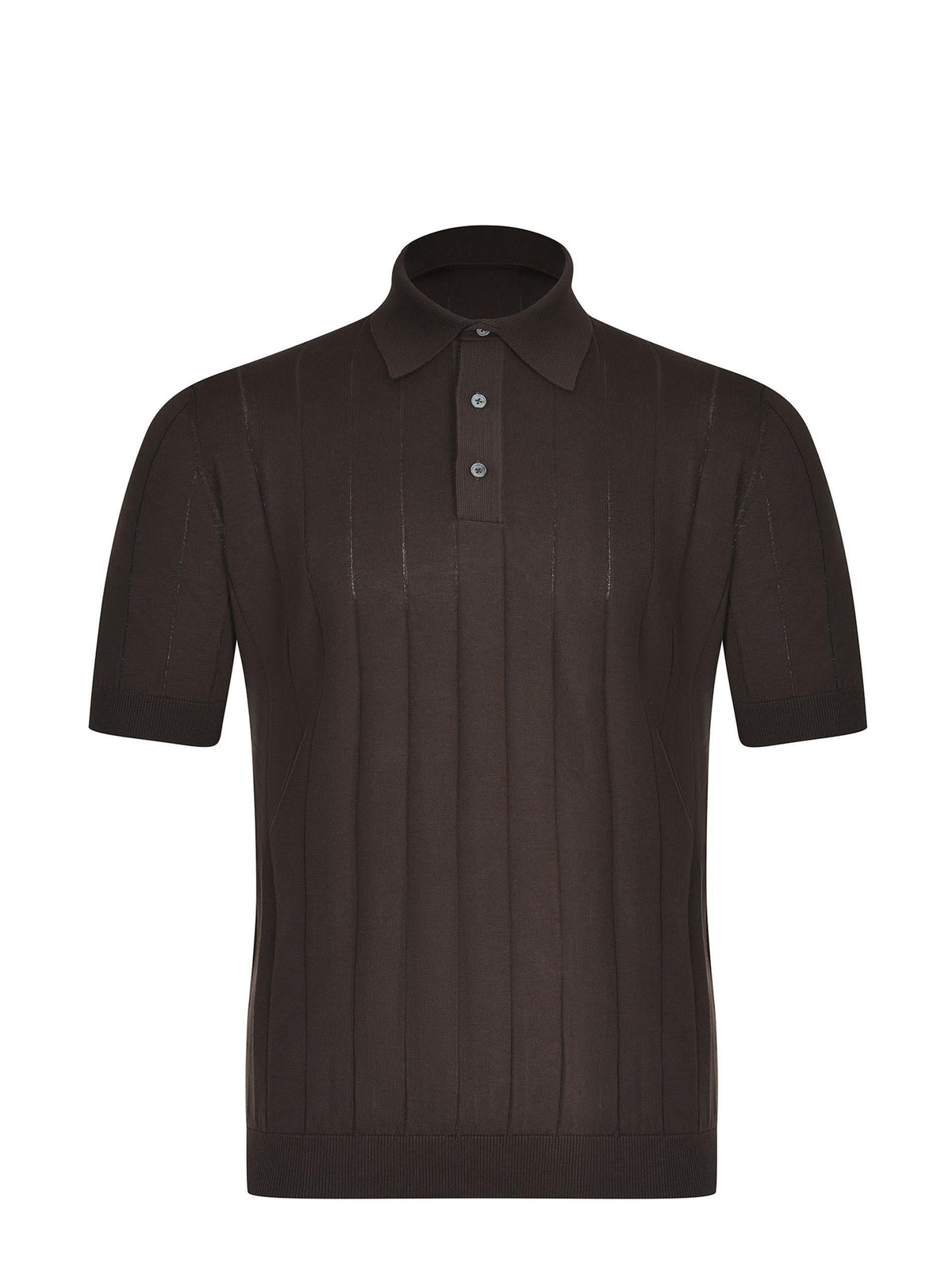 FILIPPO DE LAURENTIS Polo PL1MC CR14C-190 Dark brown
