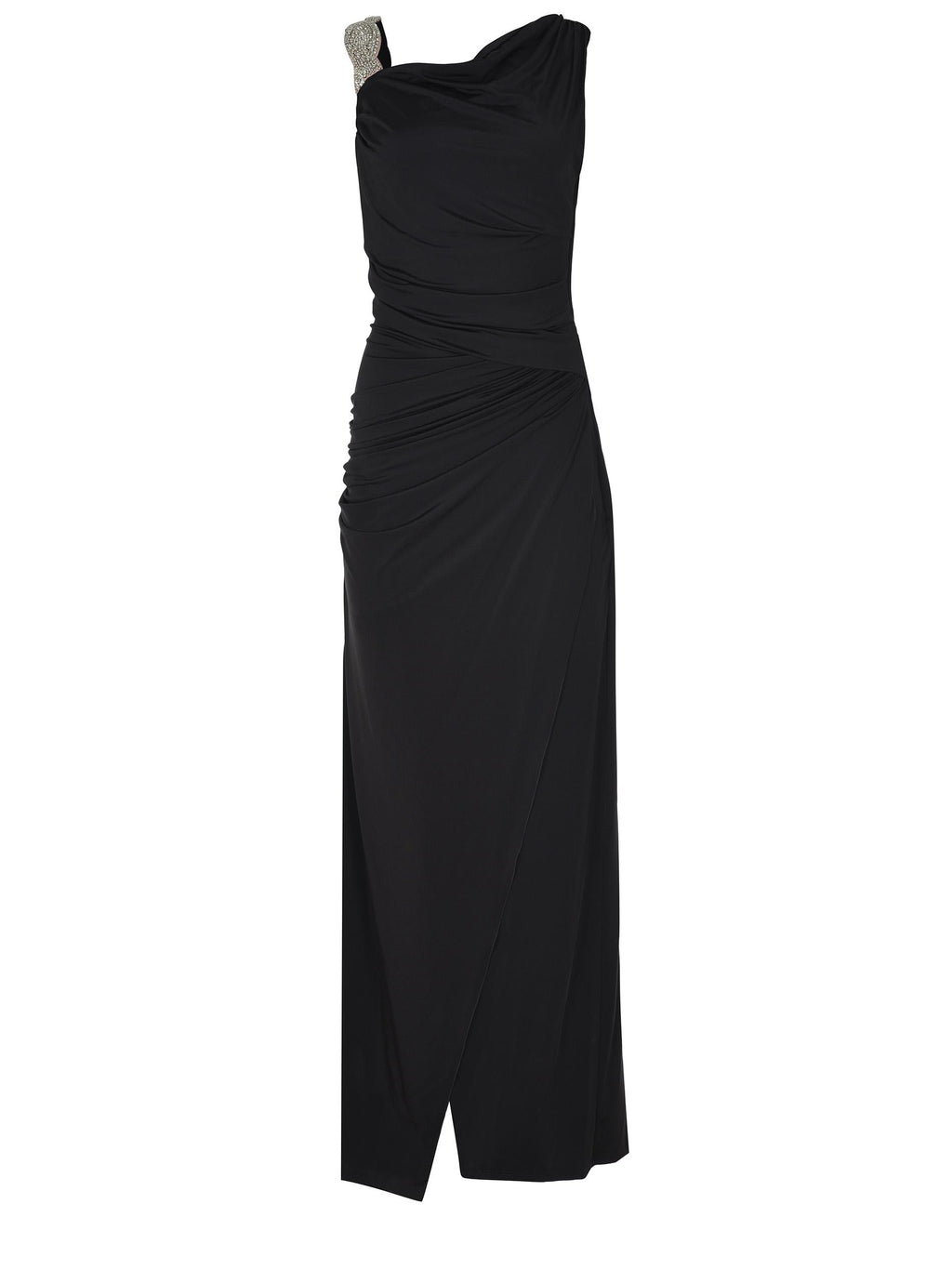 AMEN Dresses AMS26503 BLACK-SILVER Black silver