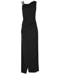 AMEN Dresses AMS26503 BLACK-SILVER Black silver