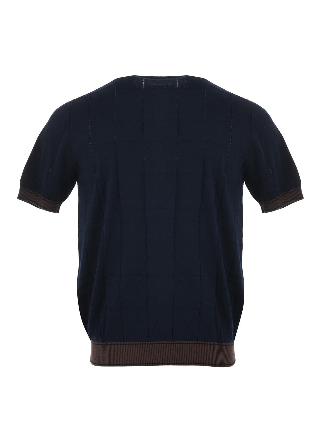 CLAQ T-shirt CQ1200012 BLUE Dark blue/Brown