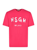 MSGM T-shirt 4040MM510 267002-19 Fuchsia
