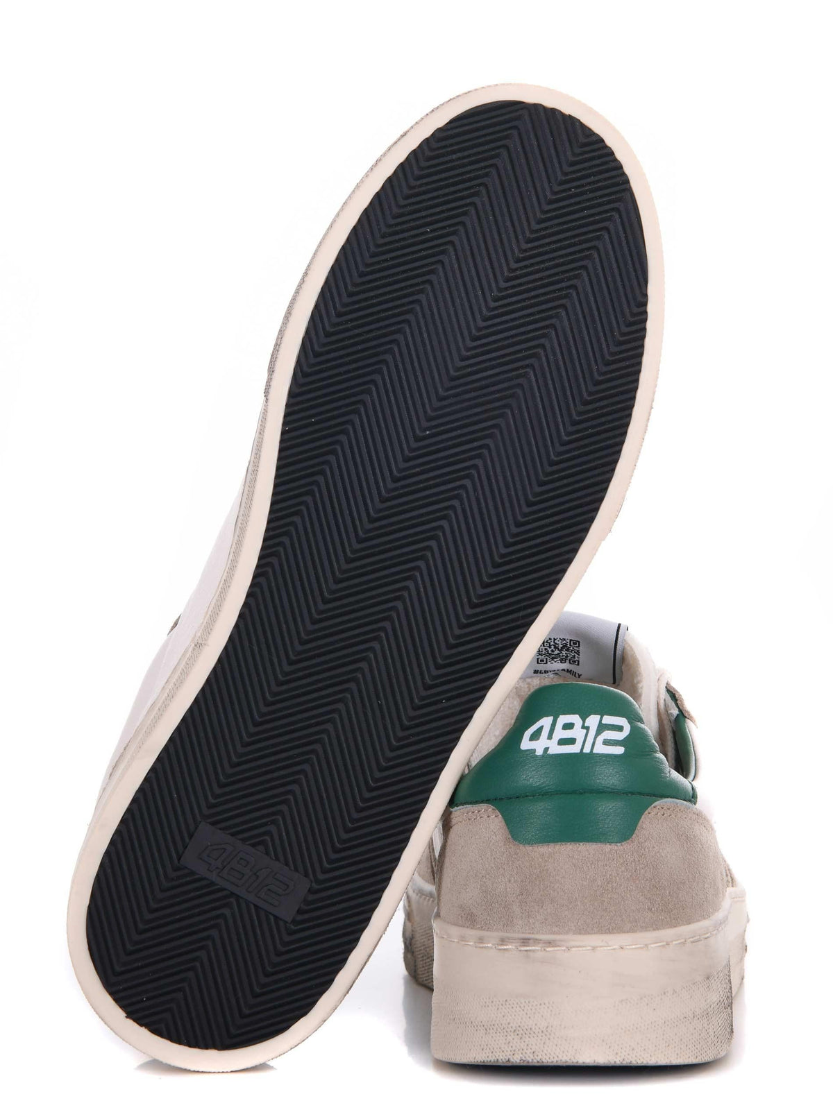4B12 Sneakers HYPER U3004 Beige/green