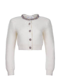 SELF-PORTRAIT Cardigan AW25-135C CREAM Cream
