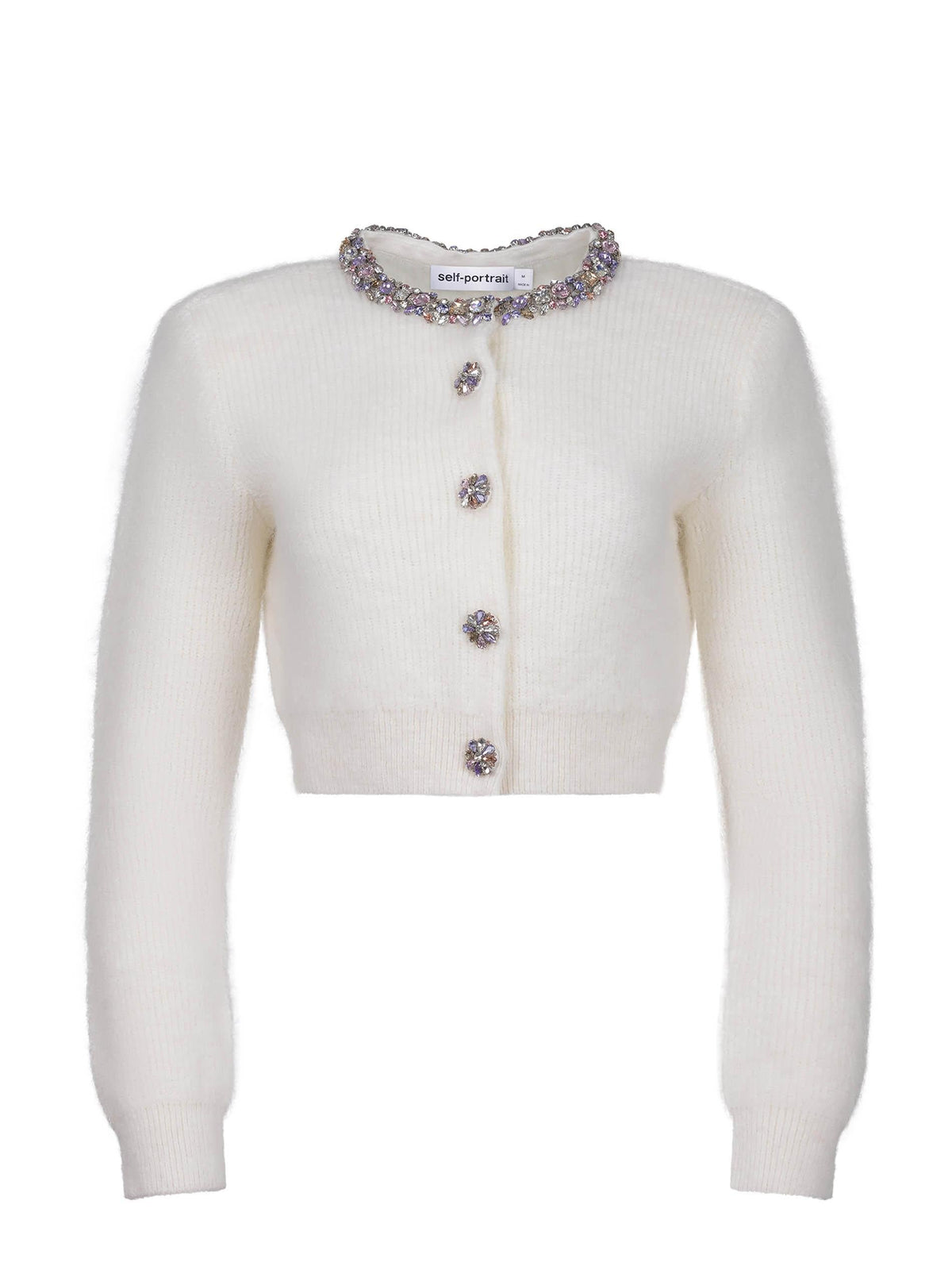 SELF-PORTRAIT Cardigan AW25-135C CREAM Cream
