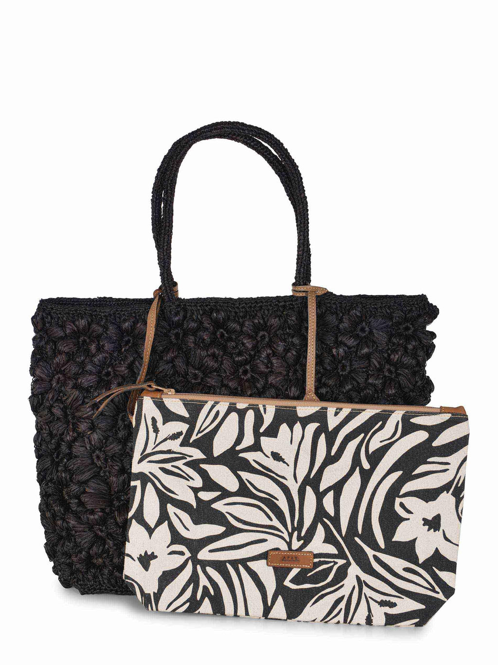 AFAR Bags FLOWER L BLACK Black