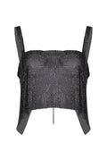 TWENTY FOURHAITCH Top A0121-NEW CETUS NERO Black