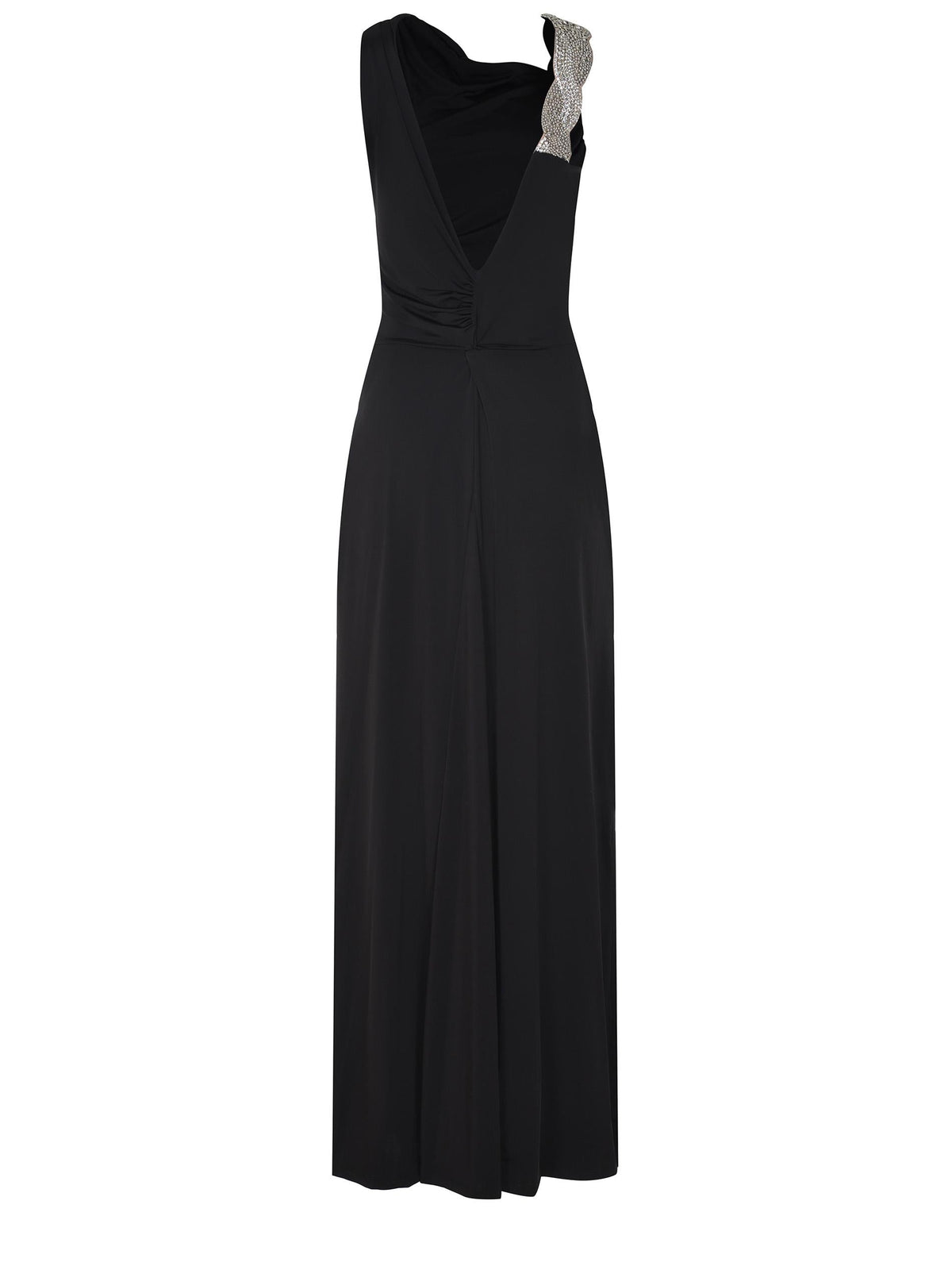 AMEN Dresses AMS26503 BLACK-SILVER Black silver