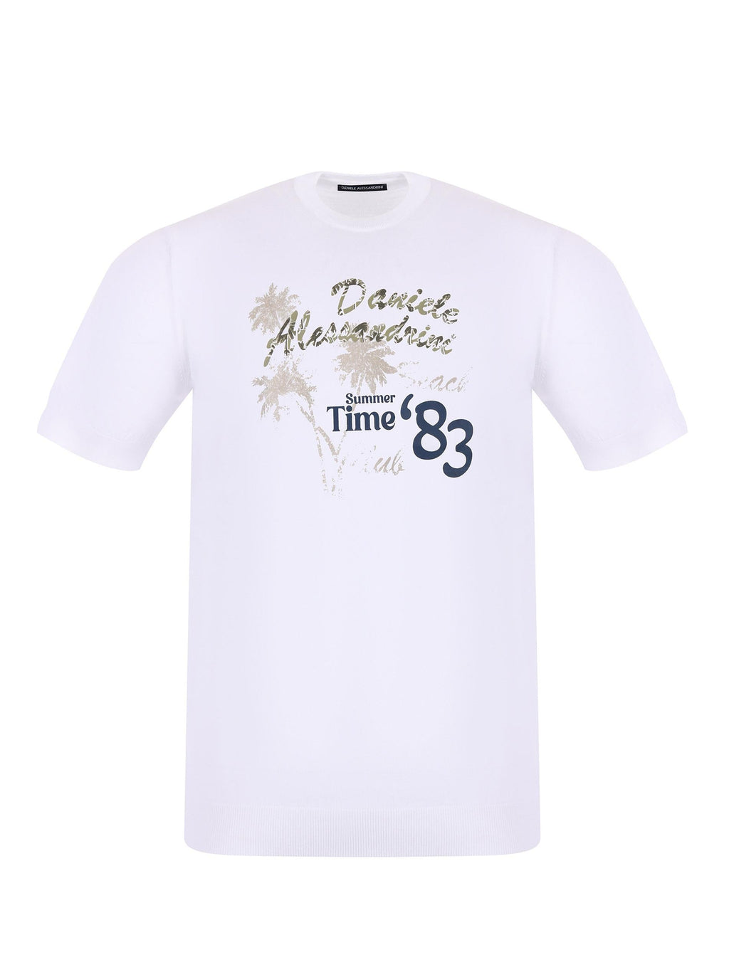 D.A. DANIELE ALESSANDRINI T-shirt TC0027 JCO048-1000 White