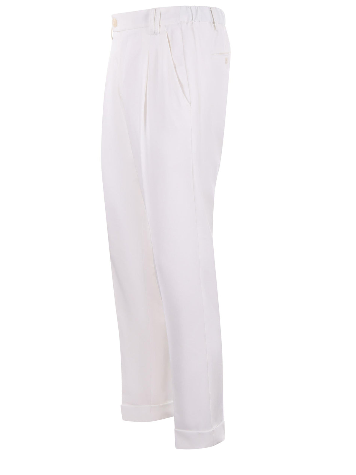 UNGARO Trousers U7089 G5417-11 Milk white